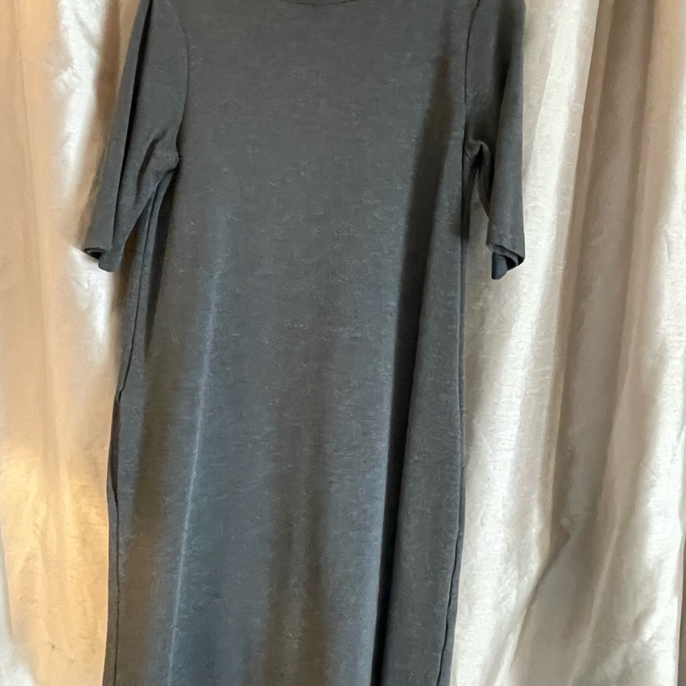 Adrienne Vittadini Charcoal Gray Midi Dress